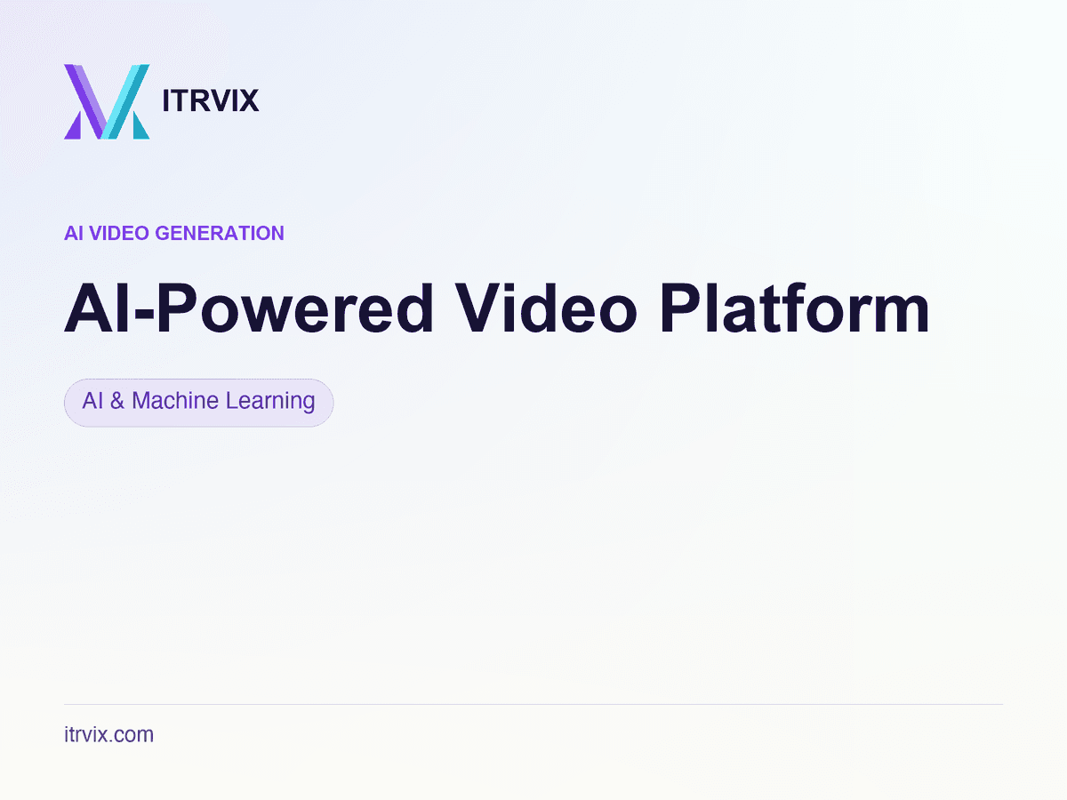 AI-Powered Video Platform — ITRVIX case study