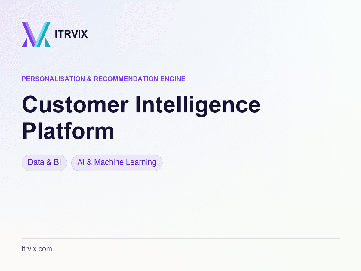 Customer Intelligence Platform — ITRVIX case study